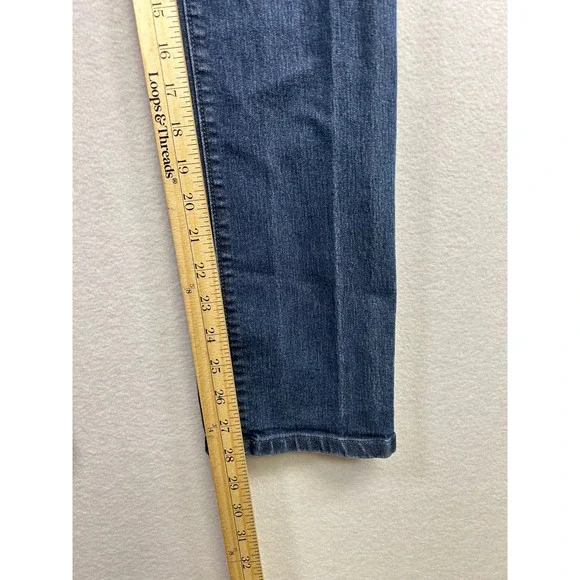LOFT Modern Straight Dark Wash Denim‎ Jeans Women's Size 29/8 - Picture 8 of 10